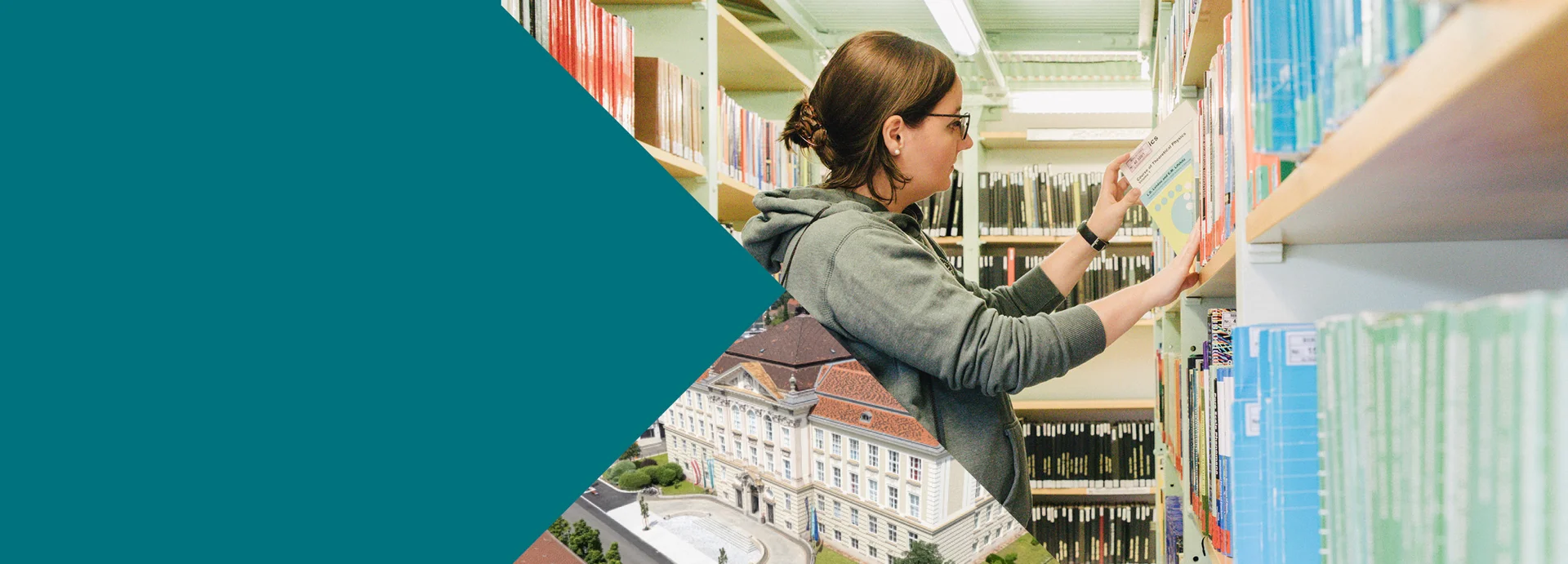 A collage from the library of TU Leoben.